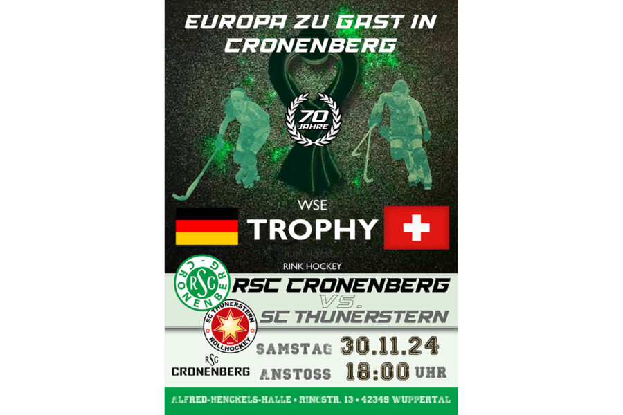 Ticket-Vorverkauf WSE Trophy am 30.11.2024 in Wuppertal-Cronenberg